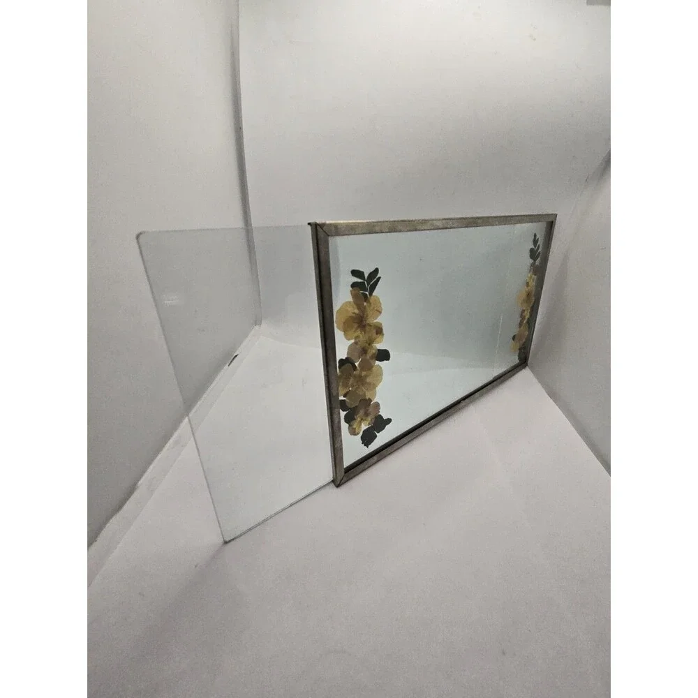 Pressed Flowers Glass Picture Frame 10.25